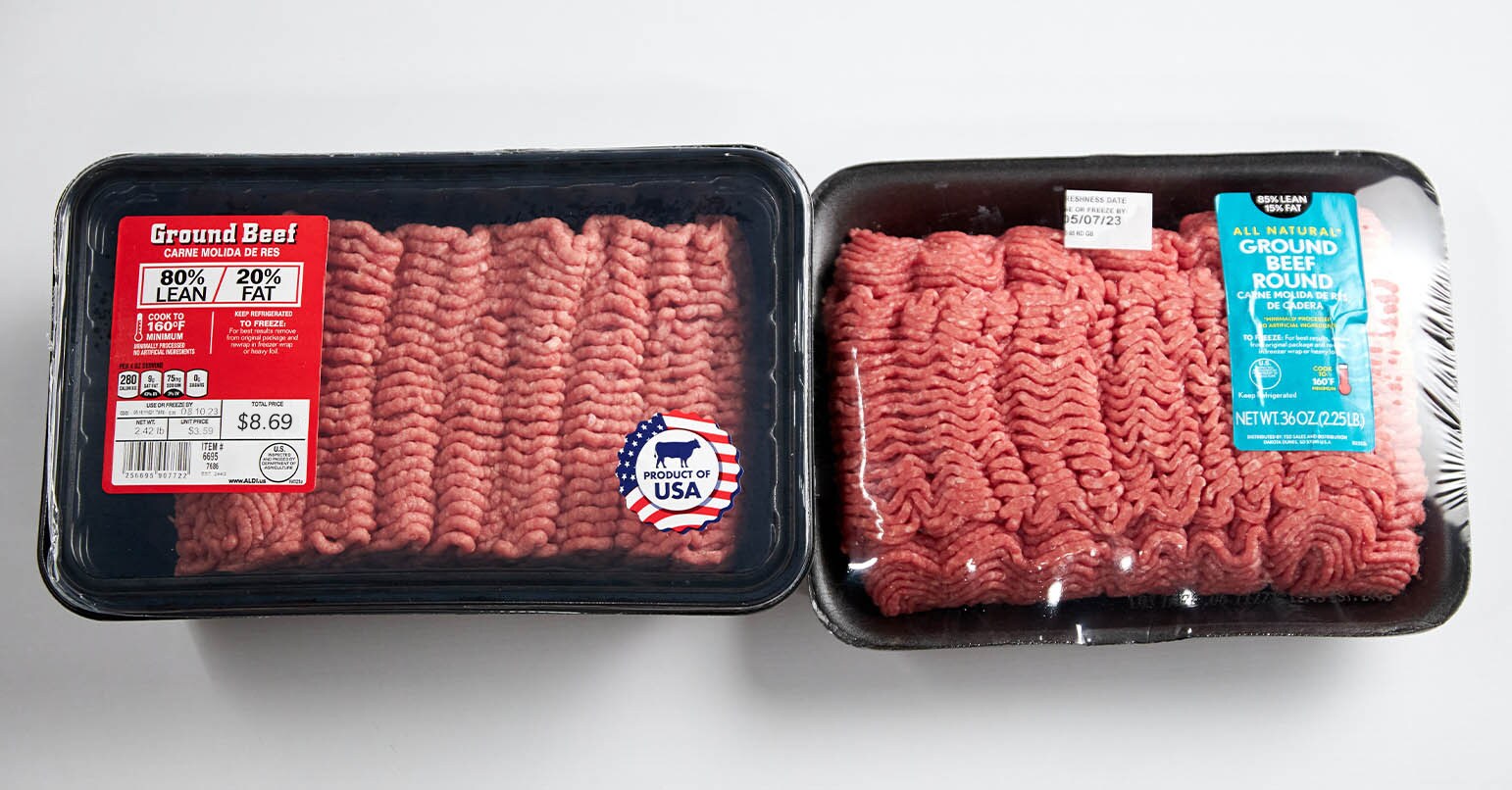 Aldi vs Walmart Ground Beef